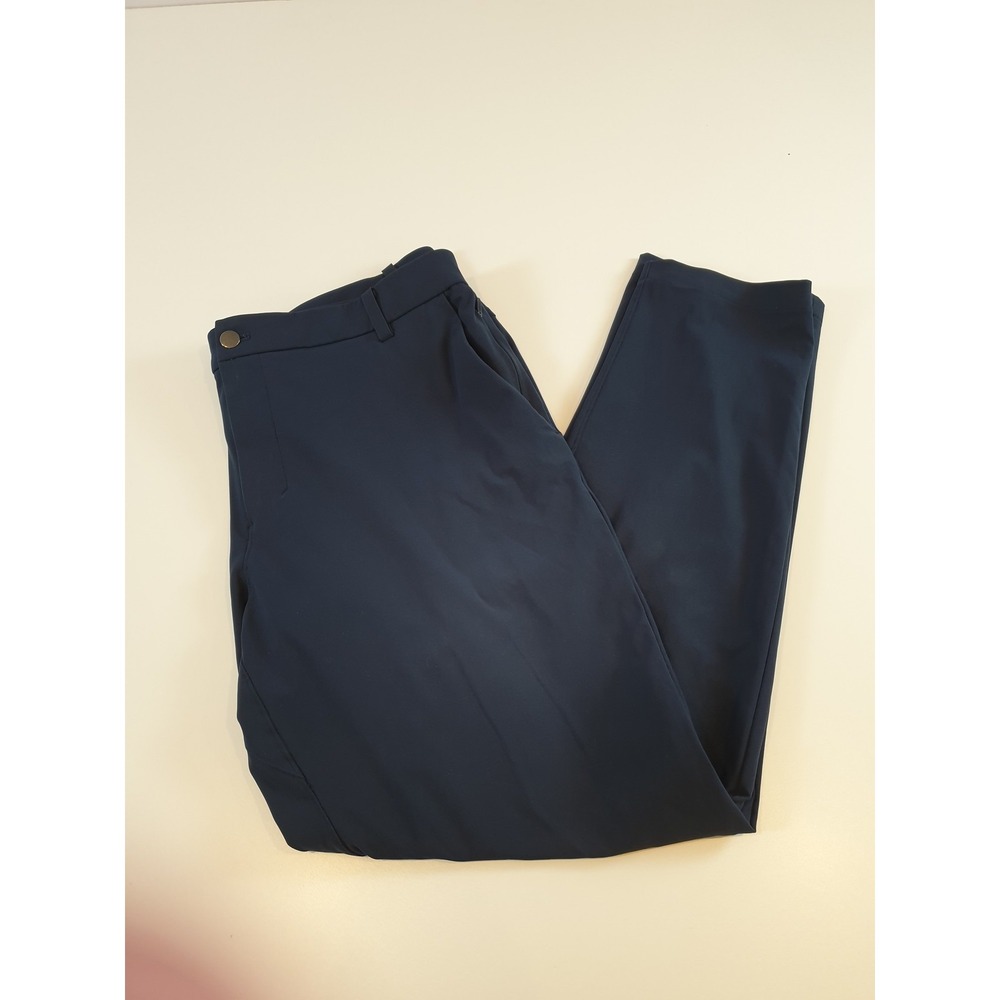 Lululemon Commission Pants Mens 38x33 Classic Warpstreme Navy Blue LM5711S